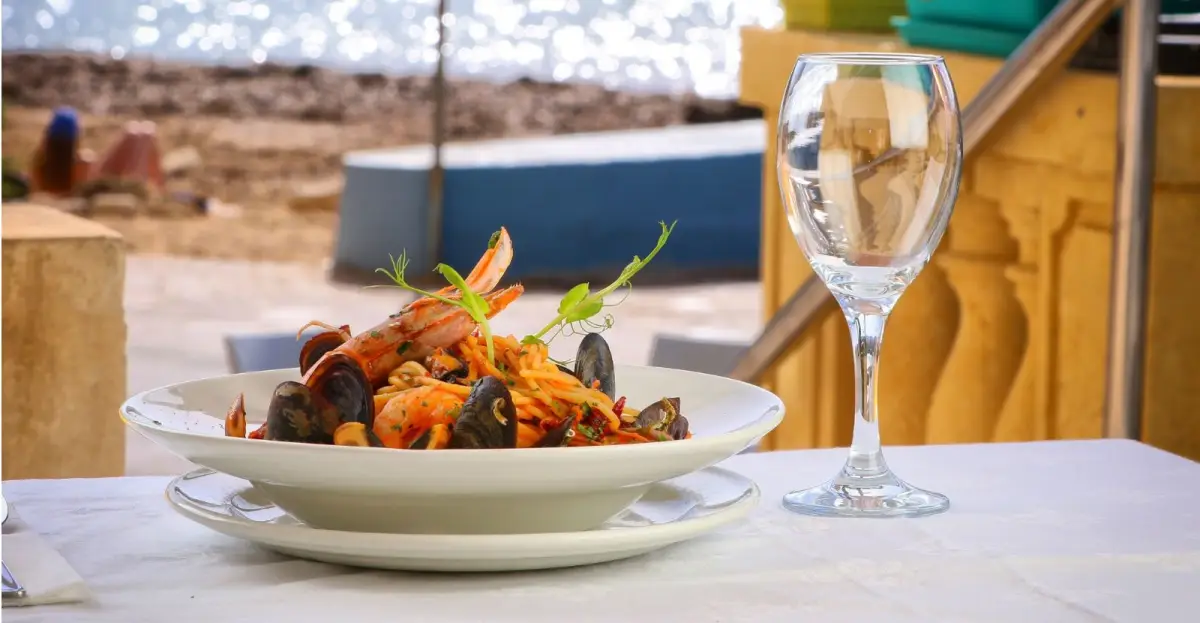 Smugglers Cave Restaurant in Gozo